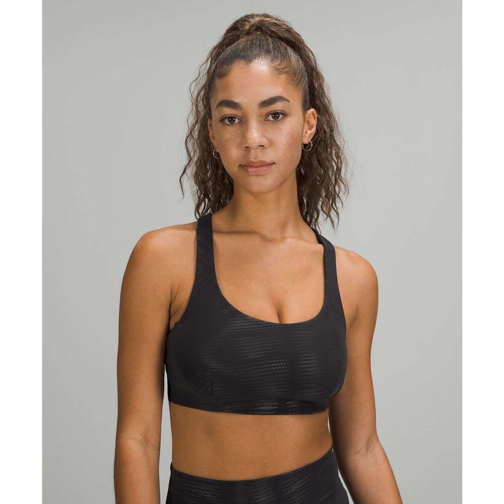 Lululemon Wunder Train Bra Foil Black 6
